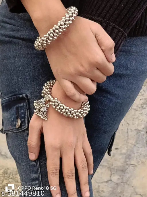 Aurelia Silver Kada — Set of 2