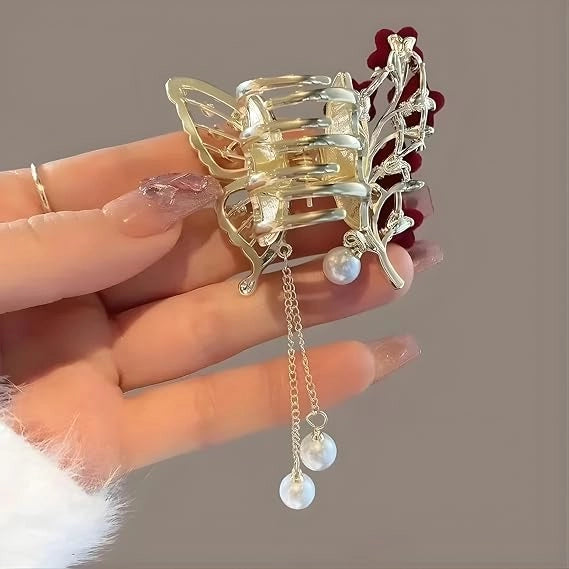 Papillon Crystal Hair Claw