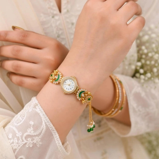 Amara Gold Tassel Timepiece