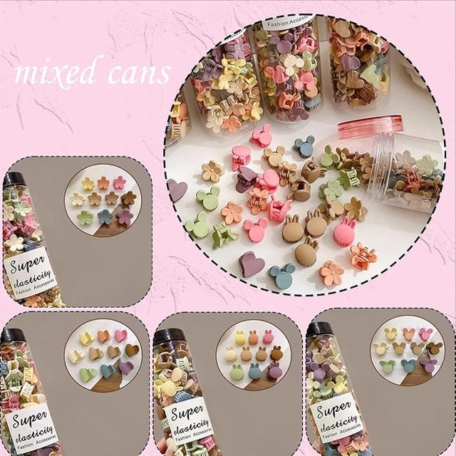 Petite Charm Hair Clips — Set of 50