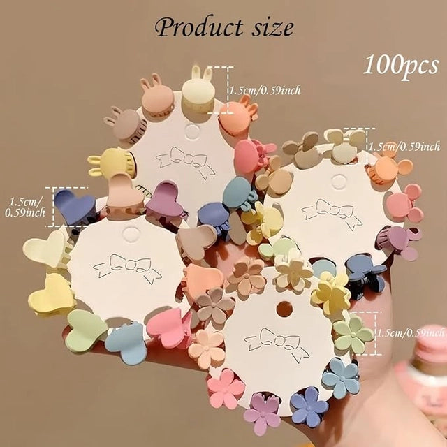 Petite Charm Hair Clips — Set of 50
