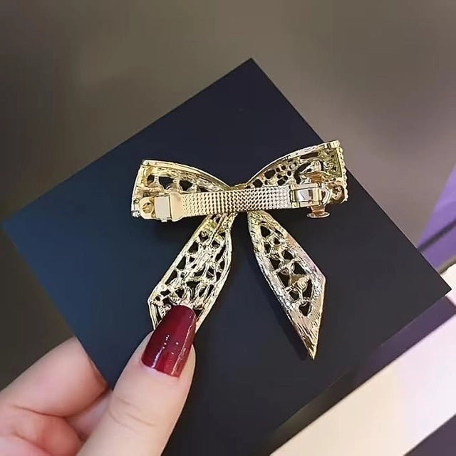 Belle Pearl Bow Barrette